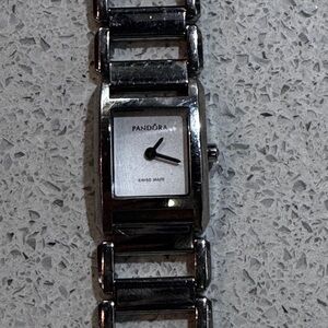 Pandora Silver Rectangular Watch